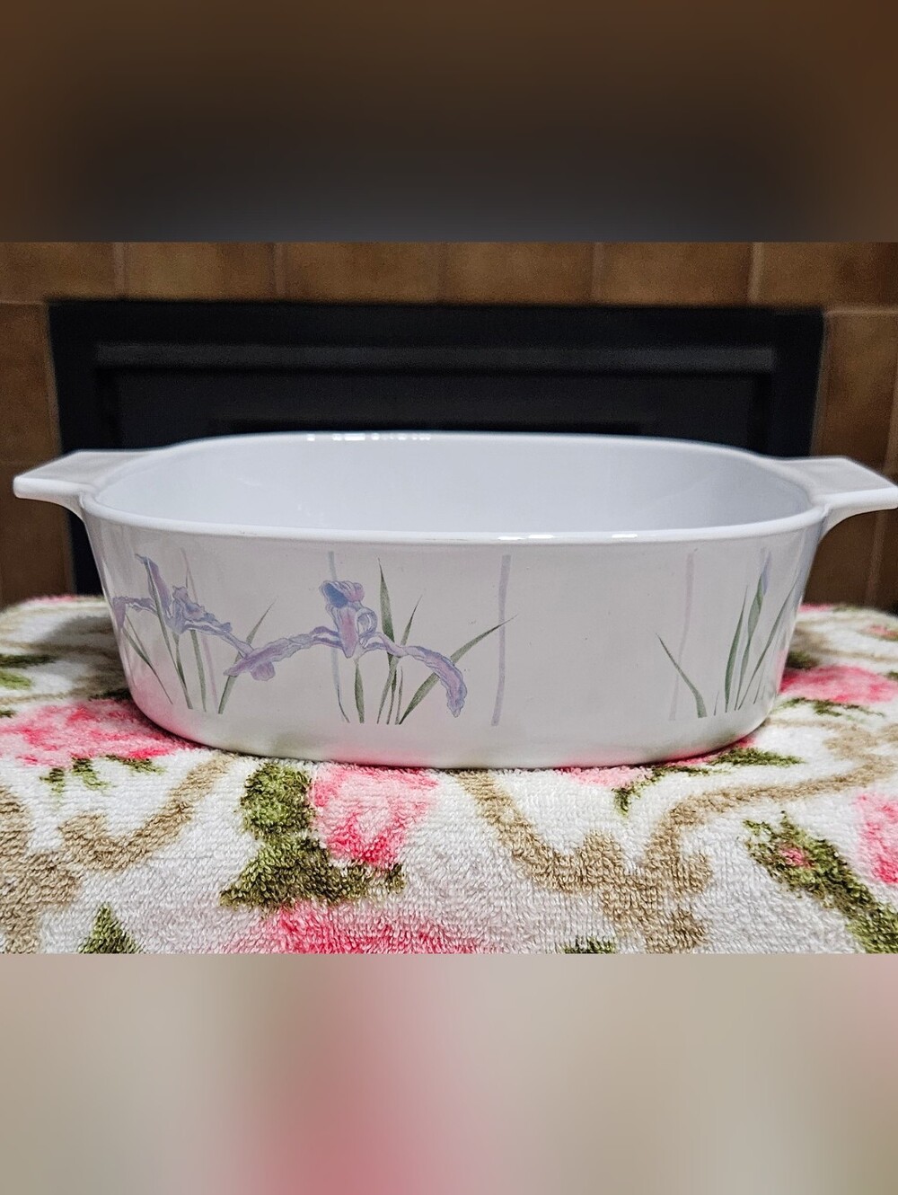 Corningware Shadow Iris Casserole
